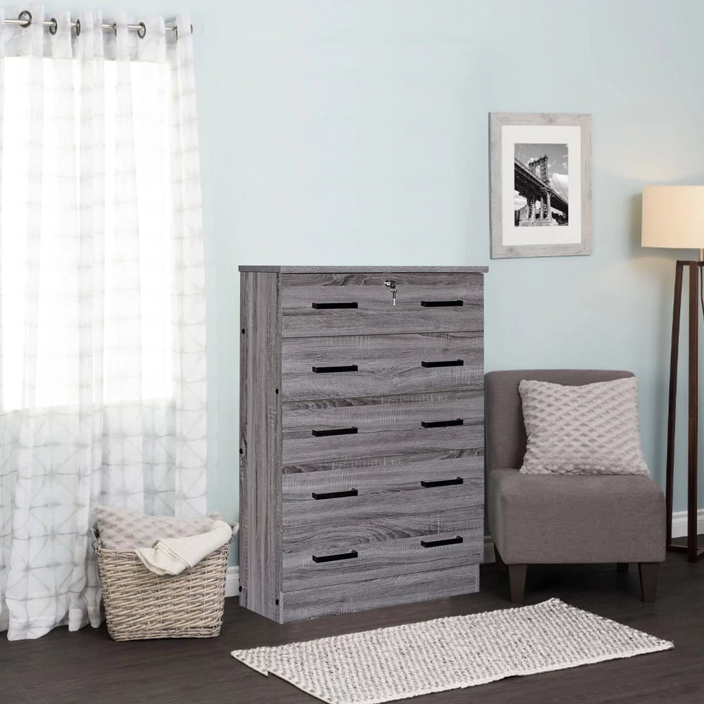 5 Drawer Chest with Lock S509