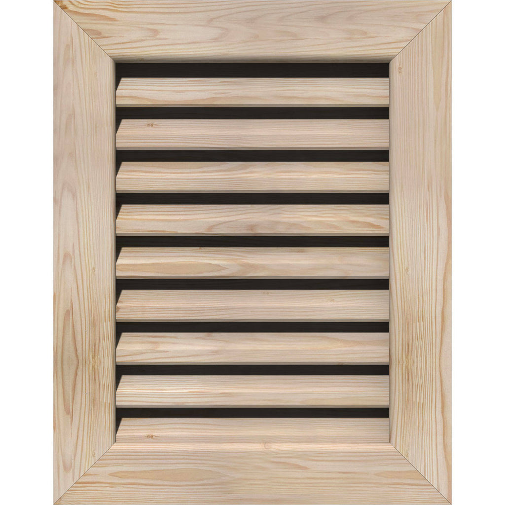 28-in W x 12-in H Unfinished Smooth Pine Gable Vent W140