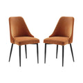 Orange Dining Chair Set of 2 R439