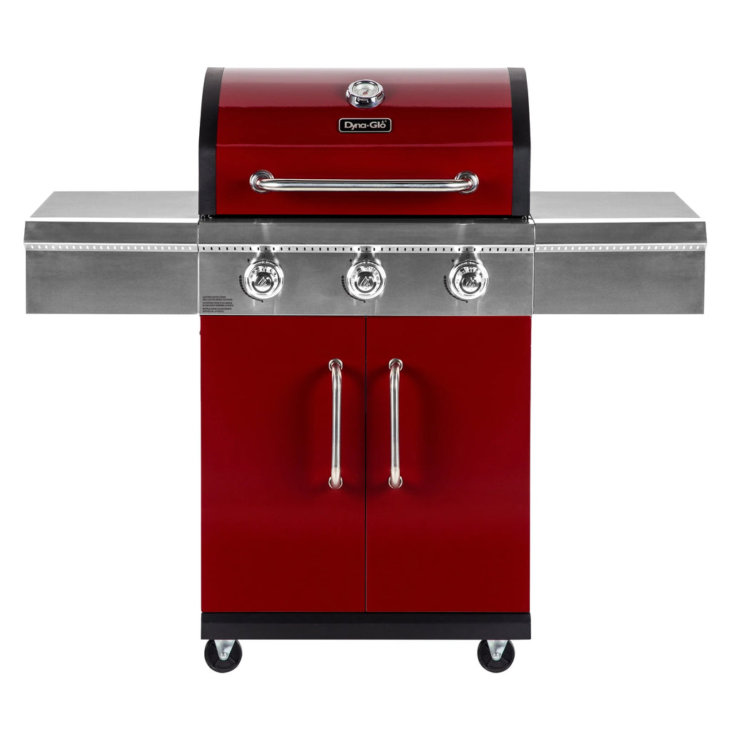 3 Burner Red Propane Gas Grill H423620