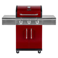3 Burner Red Propane Gas Grill H423620