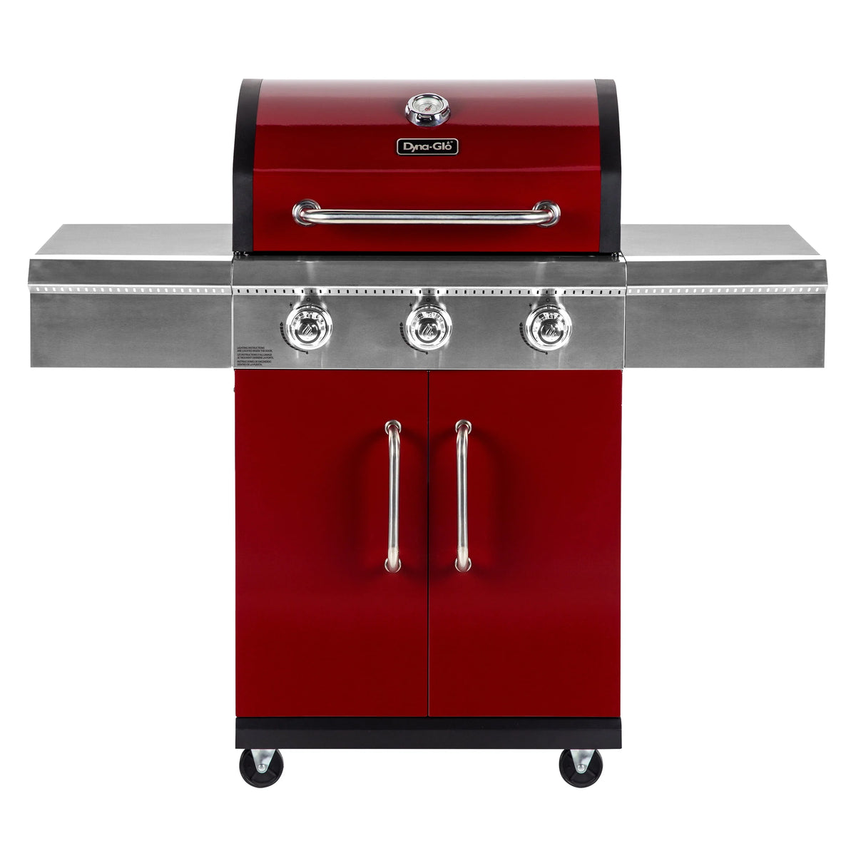 3 Burner Red Propane Gas Grill H423620