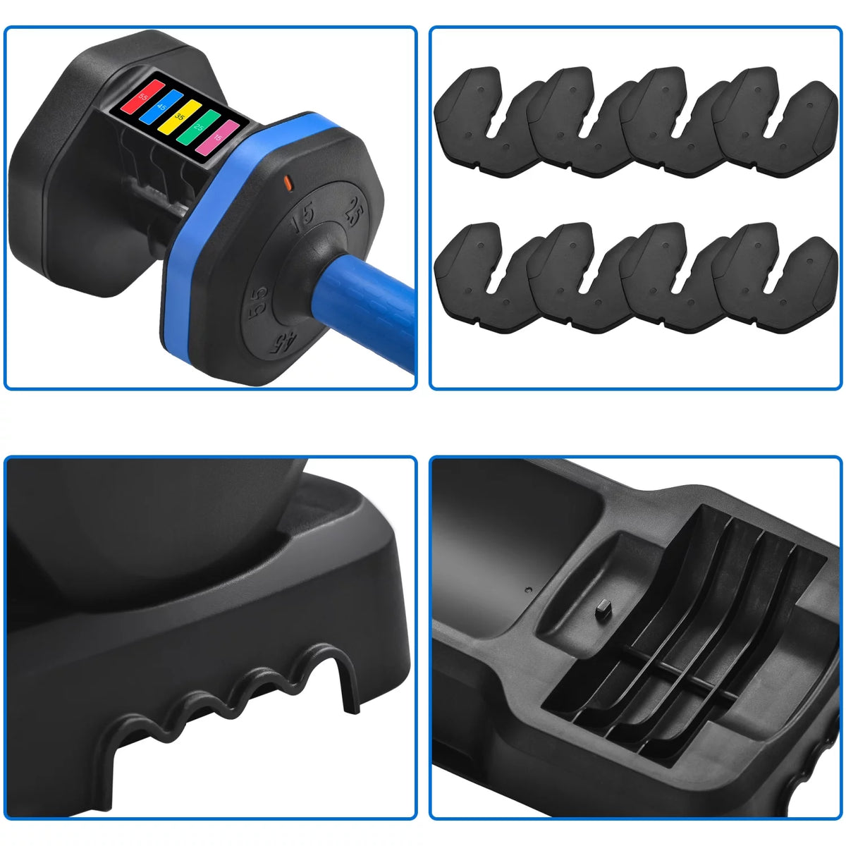 55 lb Adjustable Dumbbell with Tray S494305