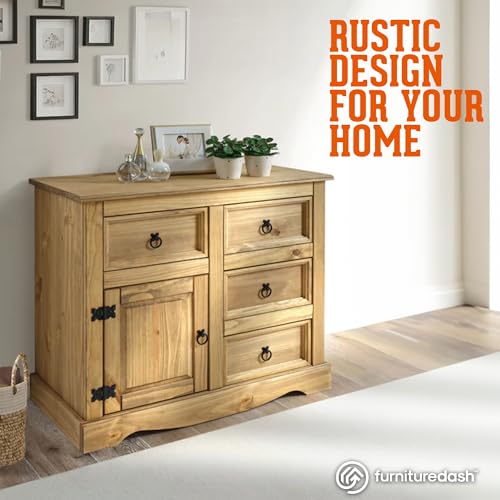 Solid Wood Buffet Sideboard with 3 Doors and 3 Drawers L39854