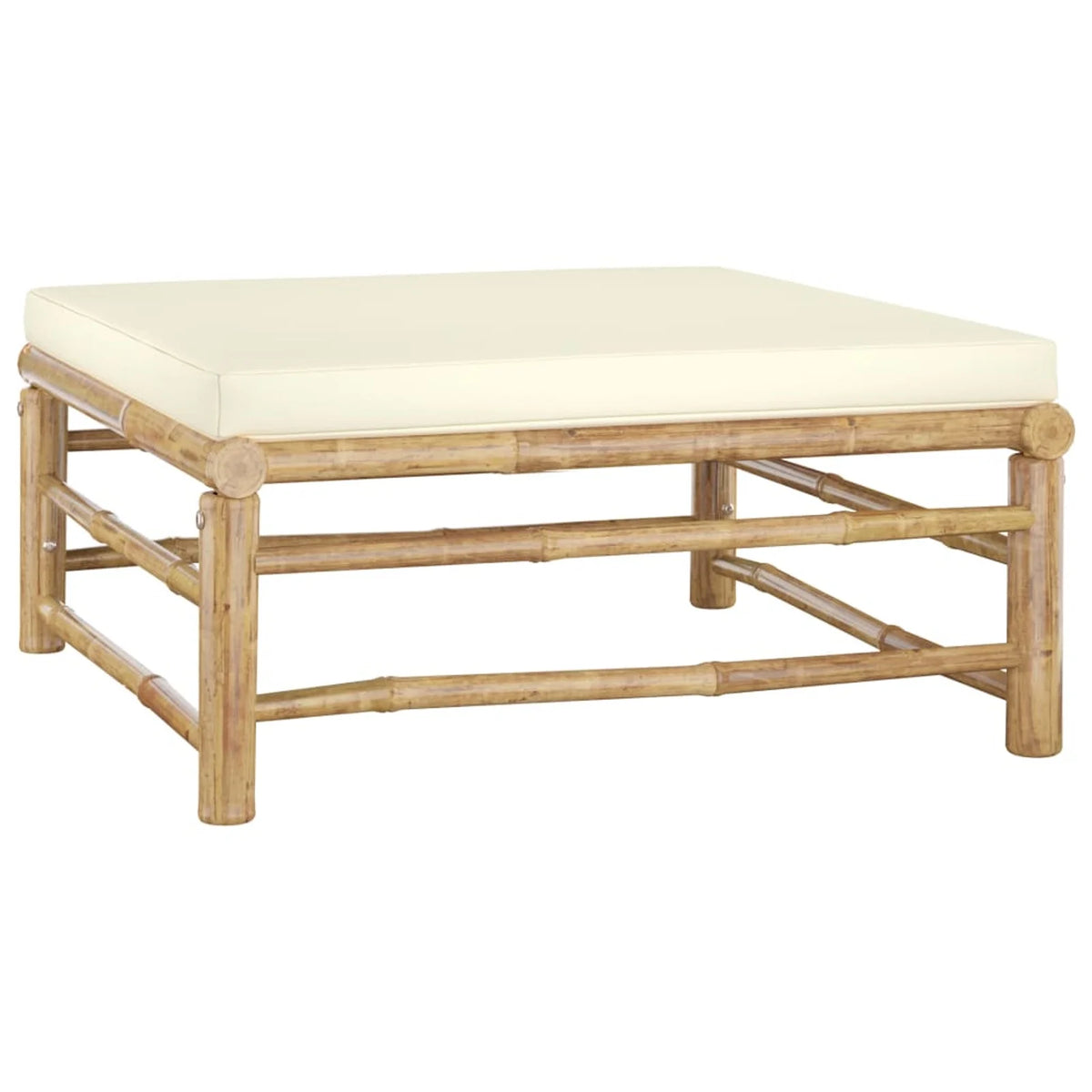 9 Piece Outdoor Sectional Sofa Set with Table Stool Bamboo C42533