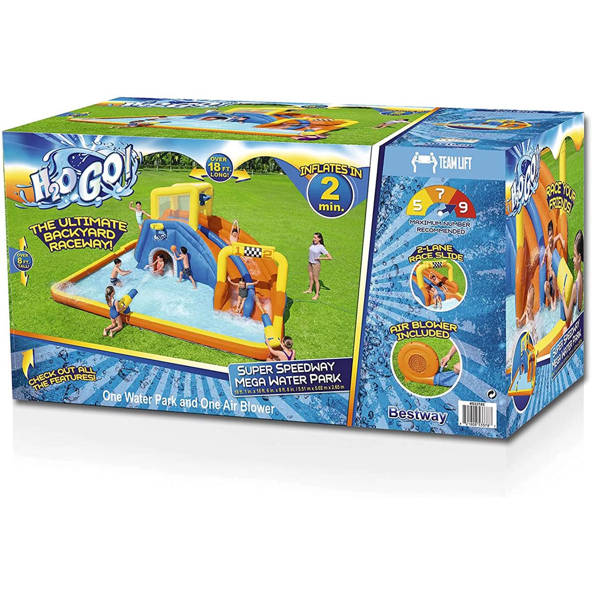18' x 16.5' x 8.6' Inflatable Water Park X707968