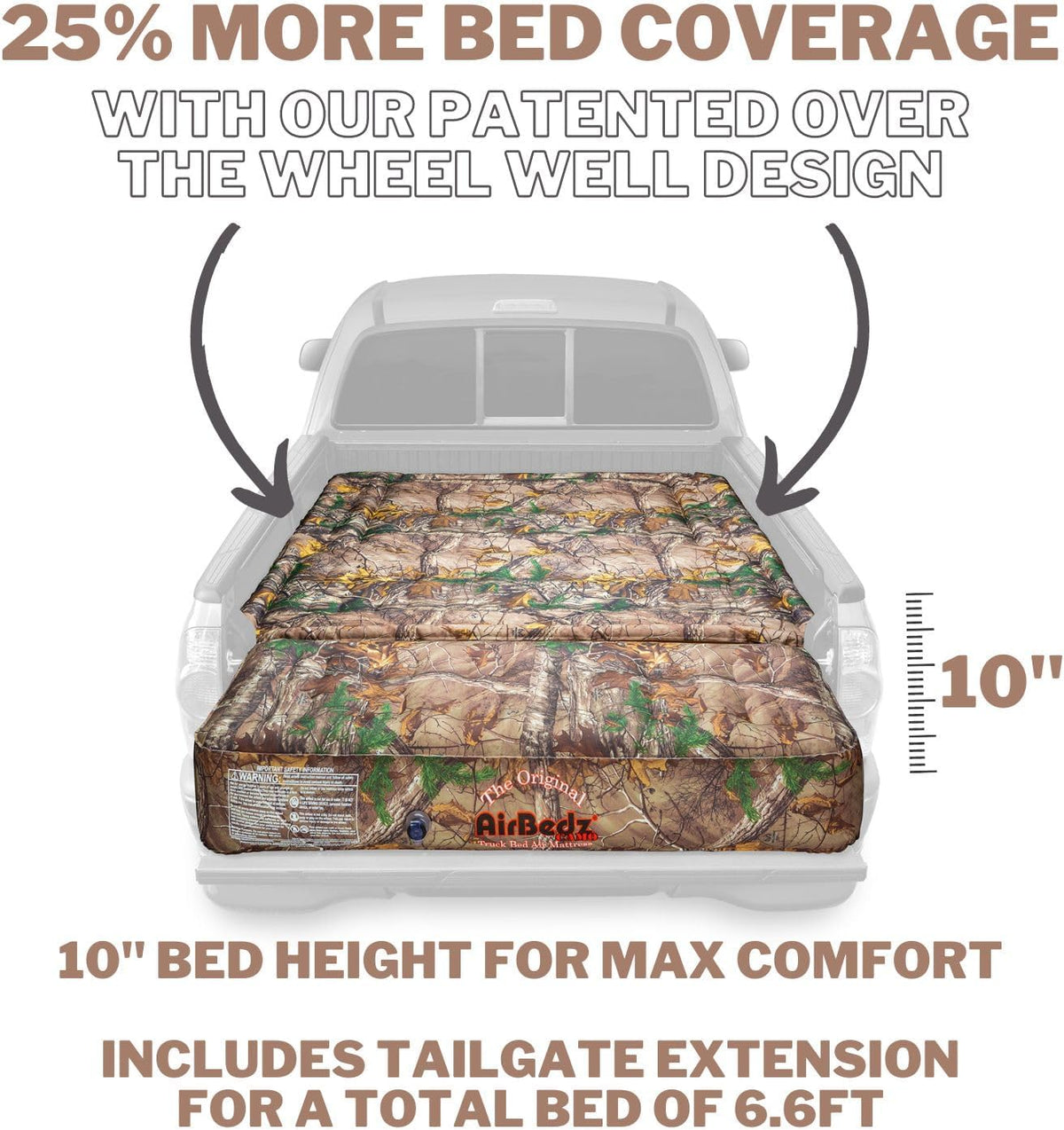 Truck Bed Air Mattress 5.5 ft > 5 ft Mid Size Short Bed E91613