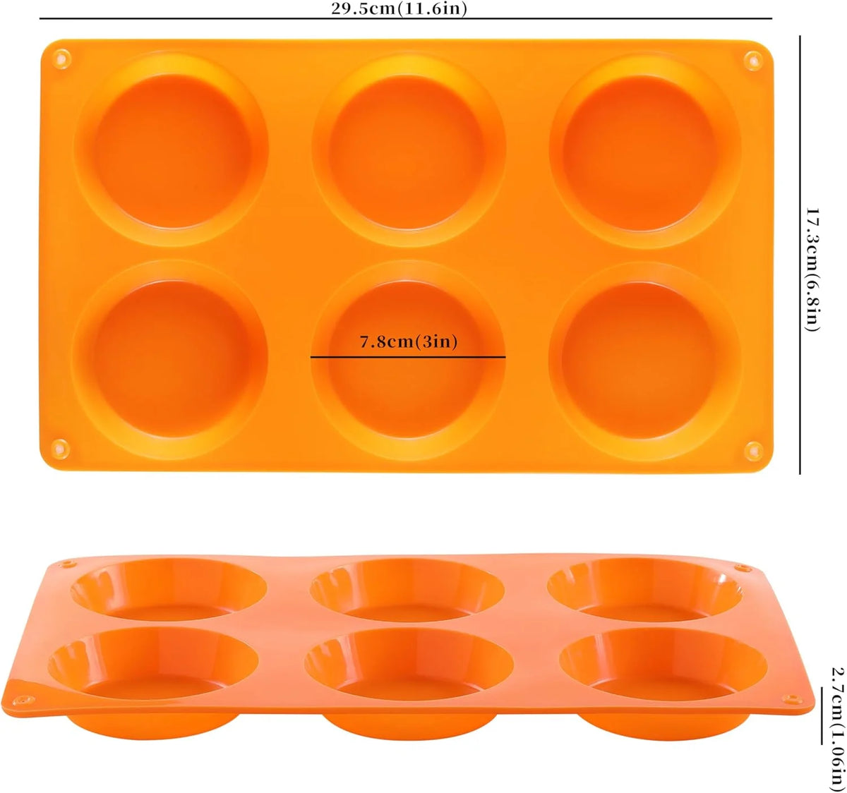 3" Round Silicone Egg Mold Pan X45378