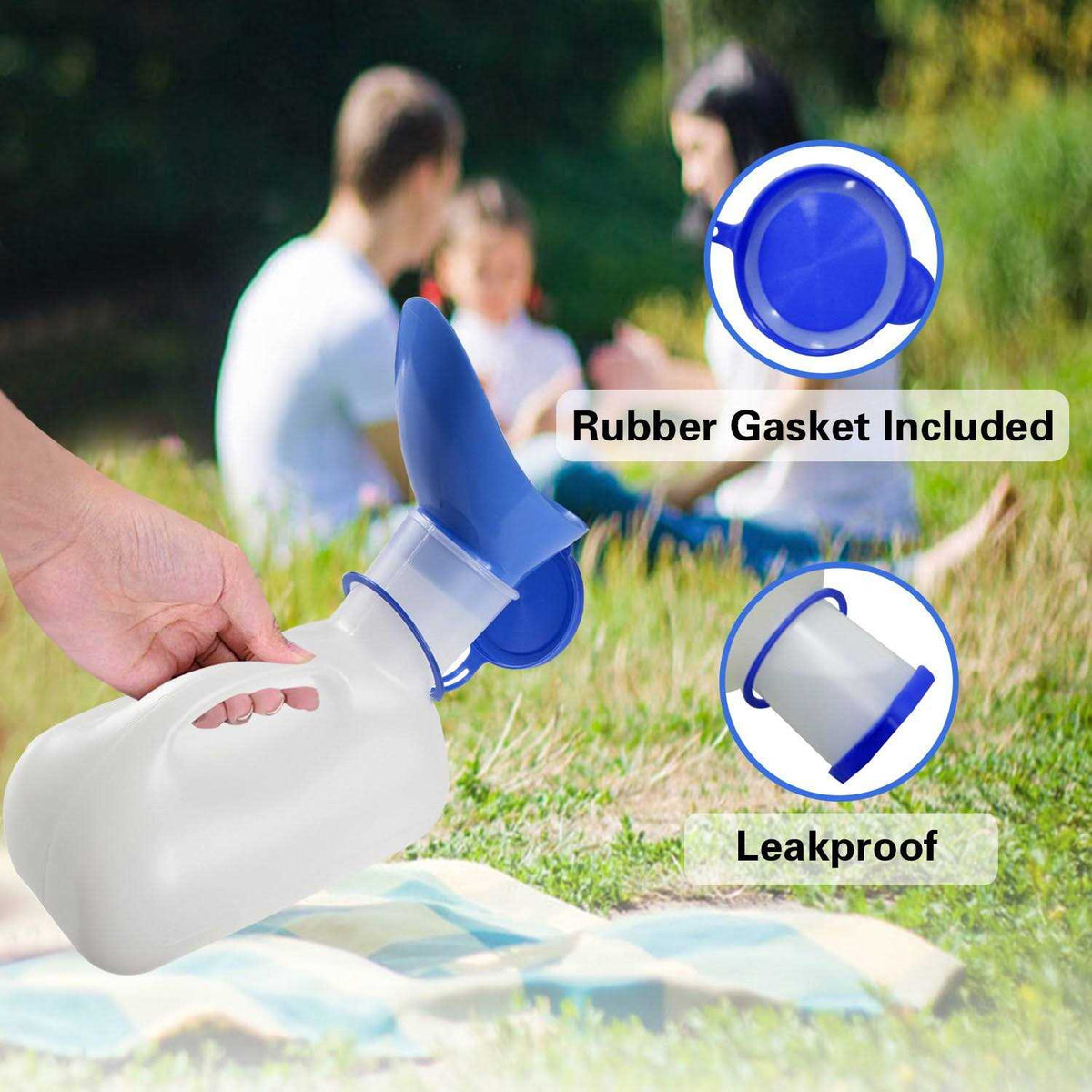 Unisex Portable Urinal with Sealed Lid and Funnel C9600
