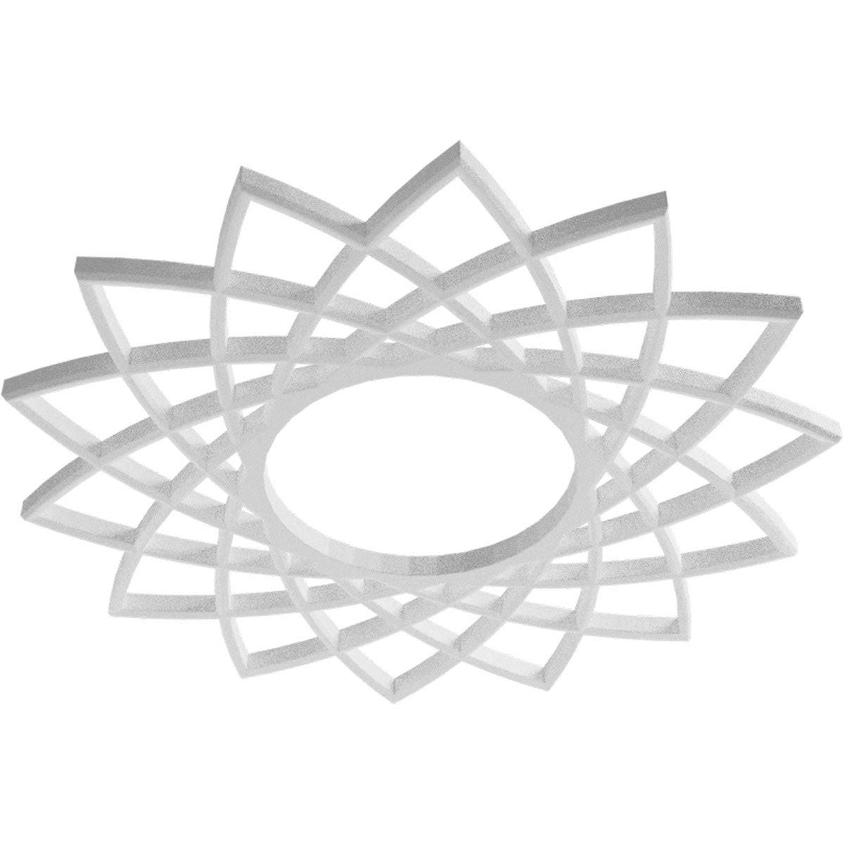 38x22OD x 14 5/8x22ID x 1x22P PVC Pierced Ceiling Medallion E25653