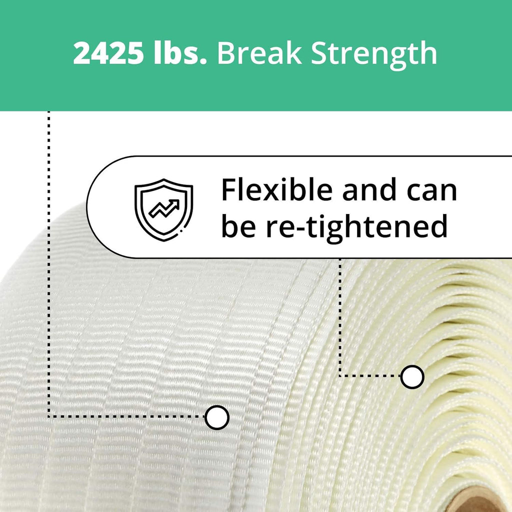 White Poly Cord Strapping Roll E95123