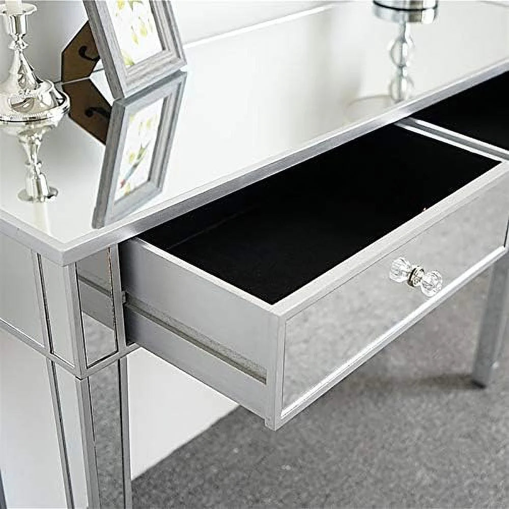 Mirrored Console Table with 2 Drawers L38114