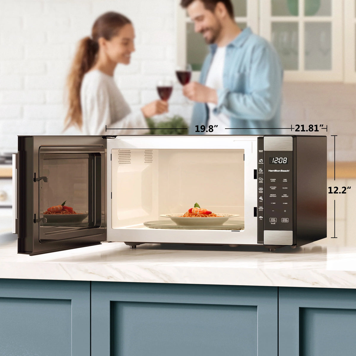 1.6 Cu ft Stainless Steel Countertop Microwave Oven D22023