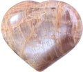 Orange Moonstone Crystal Heart Shaped Stone U600