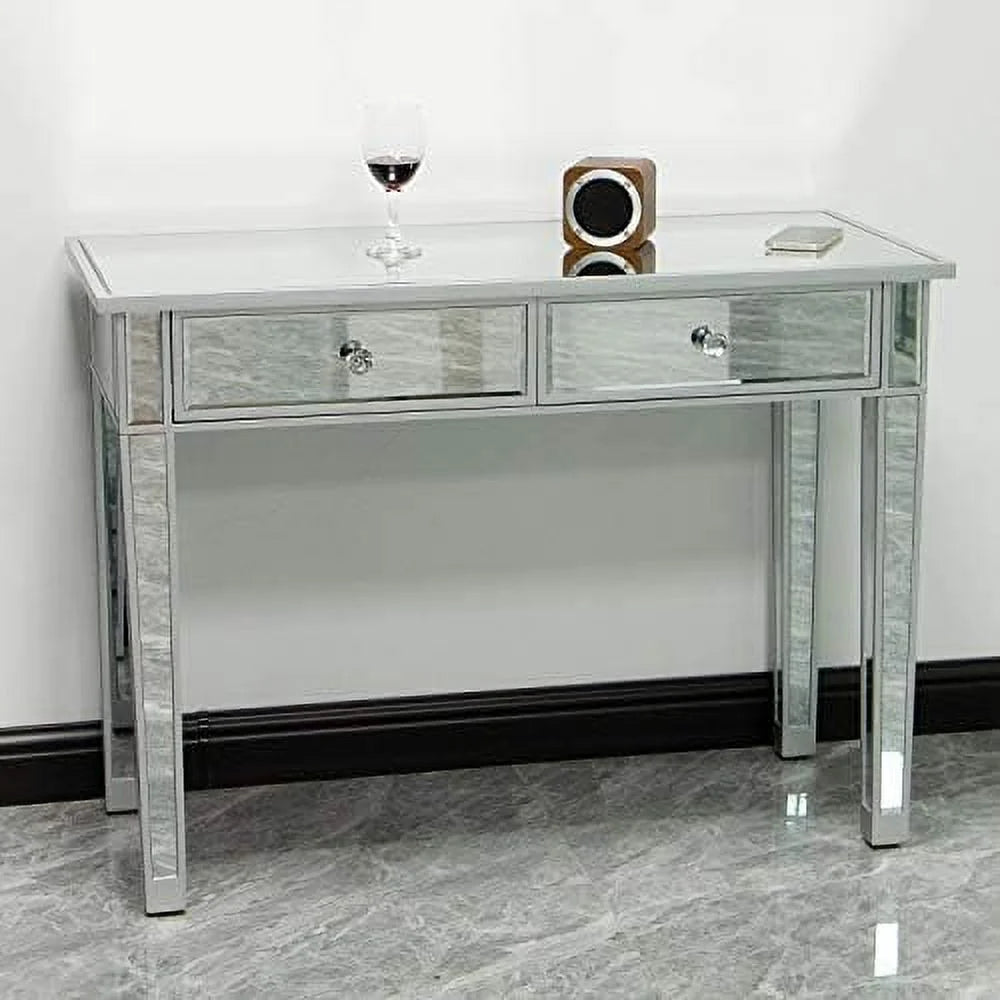 Mirrored Console Table with 2 Drawers L38114