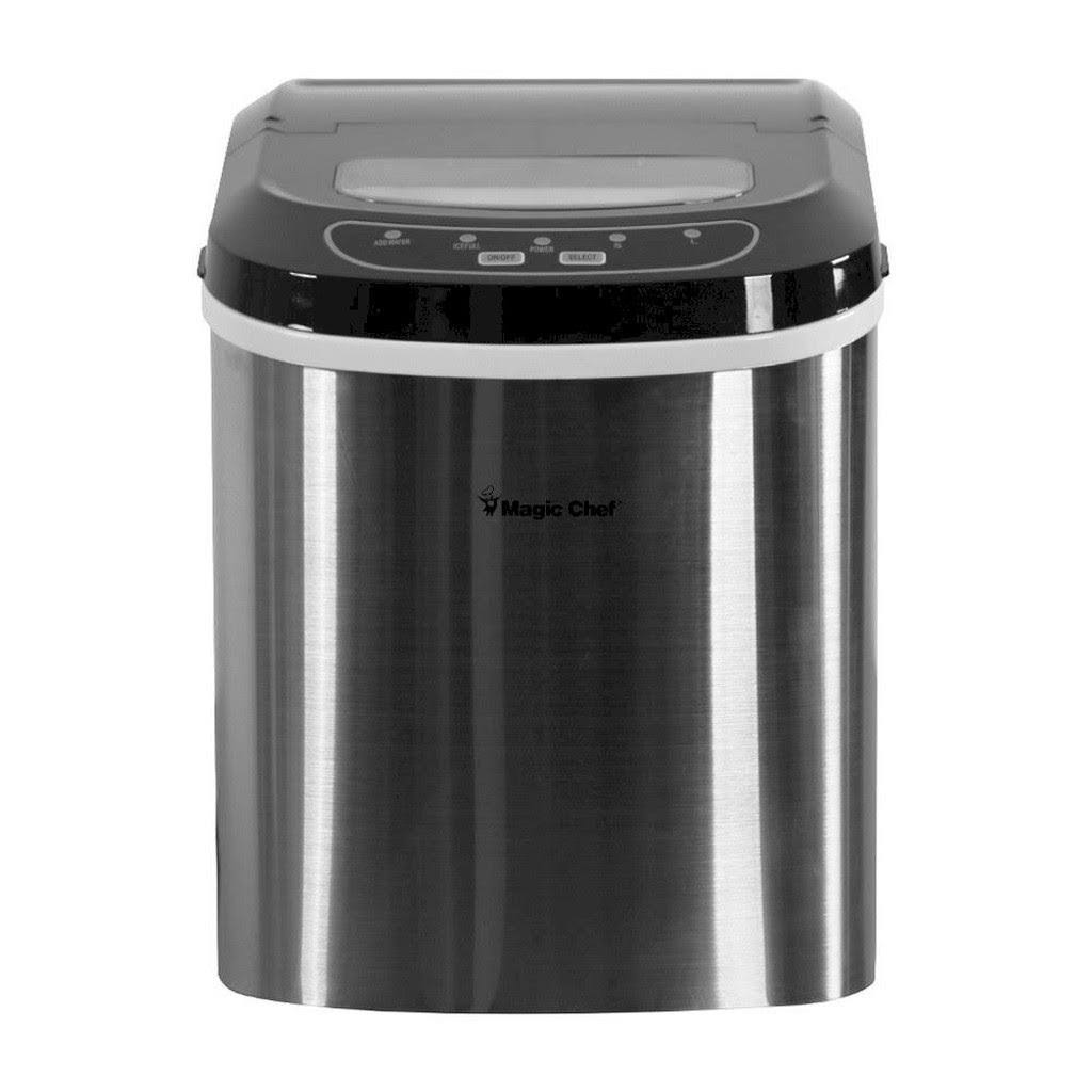 27 lb. Portable Countertop Ice Maker in Stainless Steel C8880