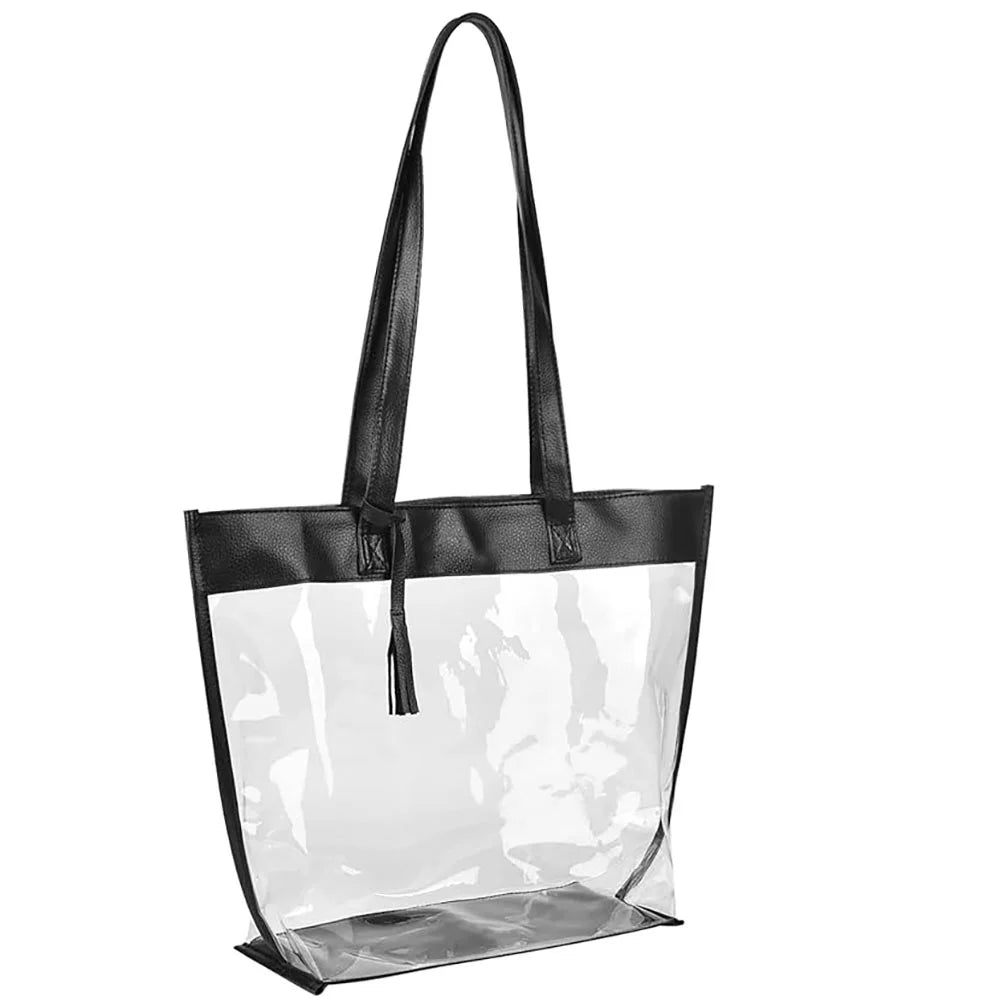 Clear Tote Bags with Magnetic Buckle Closure (1pc) B2588