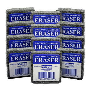 Felt Dry Erase Erasers, 2 x 2 Inches, Pack of 12 L953