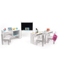 Classroom Playset with Desk and Chair for 18 Inch Dolls Q559