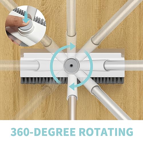 Floor Scrub Brush with Long Handle, Stiff Bristle M667361