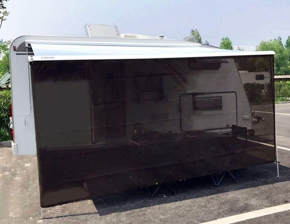 7'X10'3'' Black Mesh RV Awning Sunshade Screen N1981