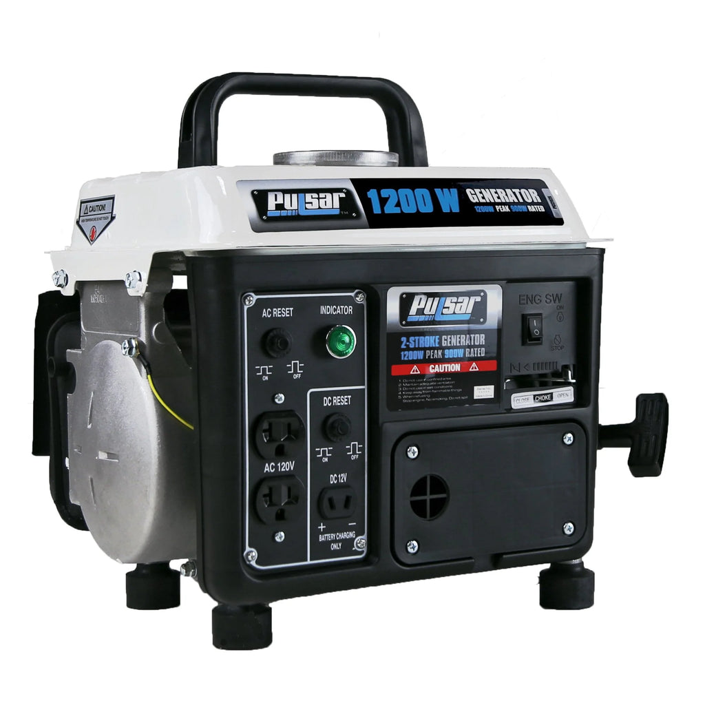 1200 Peak Watt 900 Running Watt Portable 2-Cycle Gas Powered Generator W29397