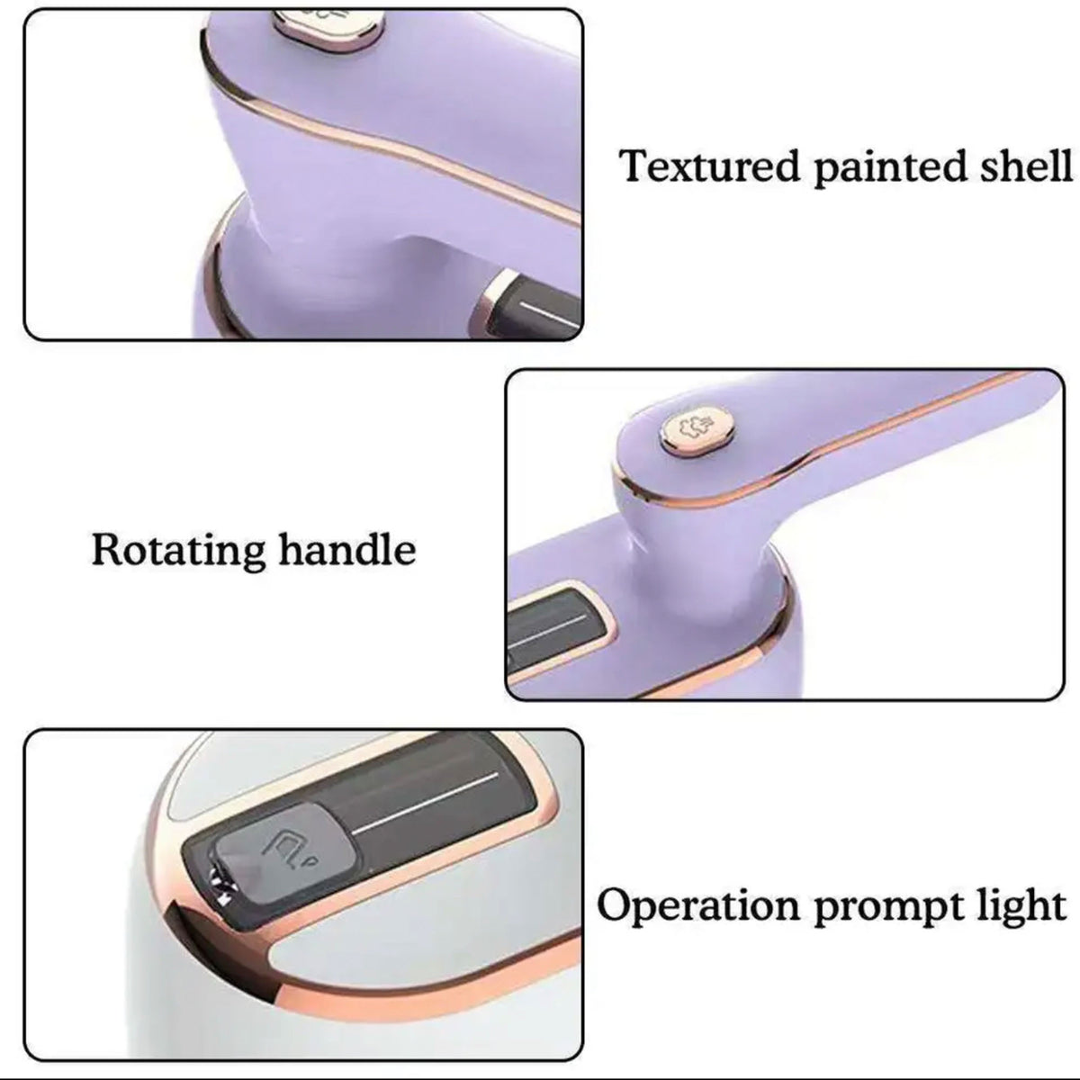 Purple Mini Handheld Travel Steamer Iron for Clothes A2015