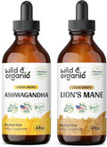 Ashwagandha Tincture 4 fl oz & Lion's Mane Tincture 4 fl oz N54817