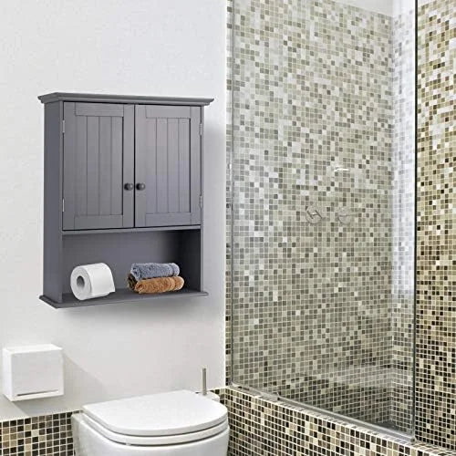 Wall Mounted Bathroom Cabinet with Double Doors K1303