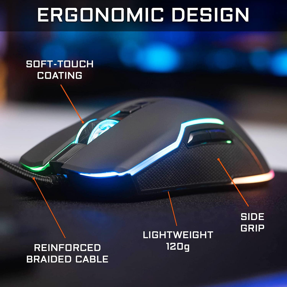 Wired RGB Backlit Mechanical Gaming Keyboard and Mouse T839900