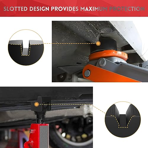 4 Pcs Universal Rubber Car Jack Pad Adapter 3.0 tons X670