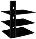 Black 3 Shelf Wall Mount M16333
