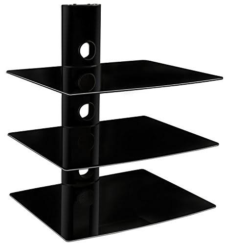 Black 3 Shelf Wall Mount M16333