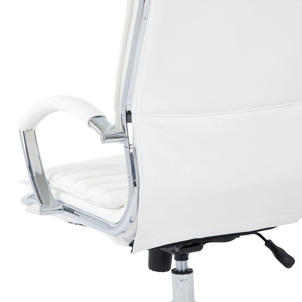 White Faux Leather High Back Manager's Chair B921