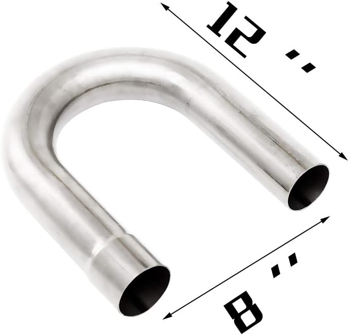 2.5'' Mild Steel Exhaust Kit Tubing Mandrel Bend Pipe 8PCS J187791