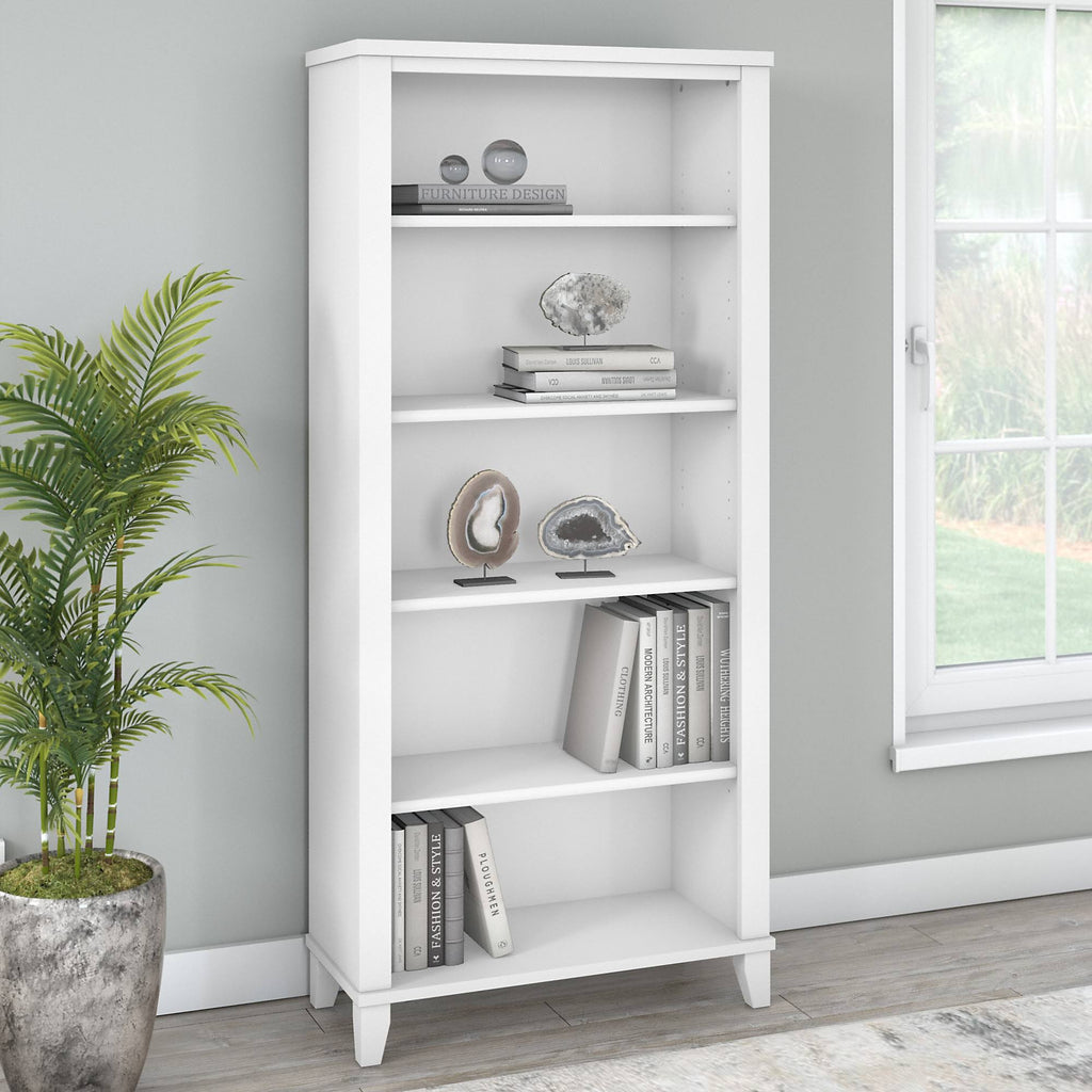 White 5 Shelf Bookcase E85638