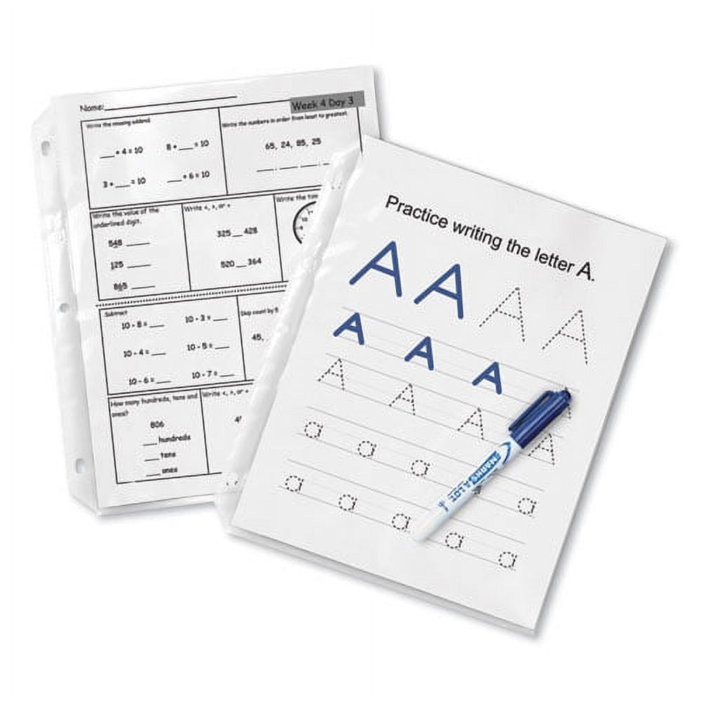 Poly Sheet Protectors, Letter, Nonglare, 50/box G3908