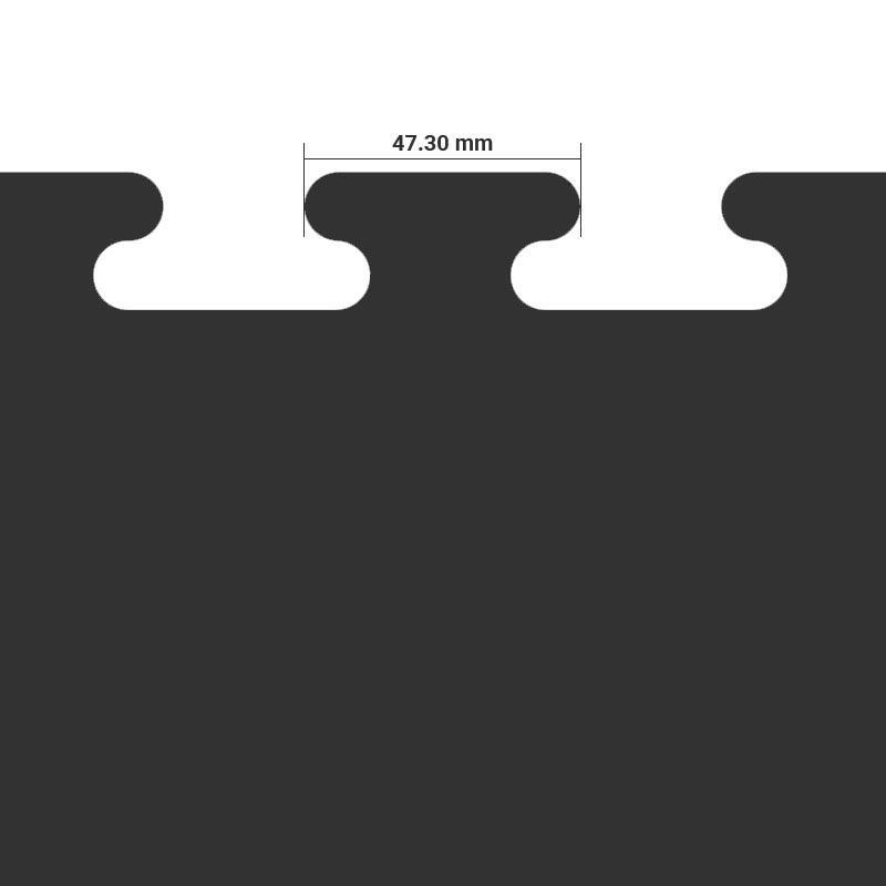 Reversible 25mm Mats - Red/Blue S508