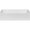 White Fiberglass Bathtub N15428