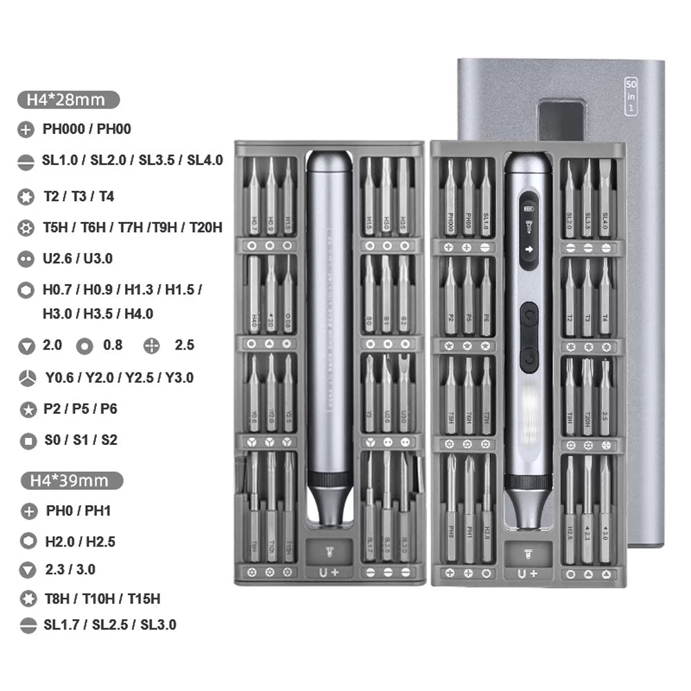 Electric Screwdriver Set High Precision Multifunctional Type-C N767321