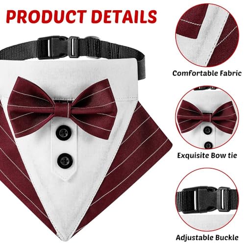 Adjustable Dog Bowtie Bandana L184