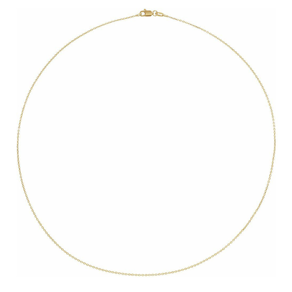 18K Yellow Gold Diamond-Cut Cable Chain Necklace, 20 Inch X91703