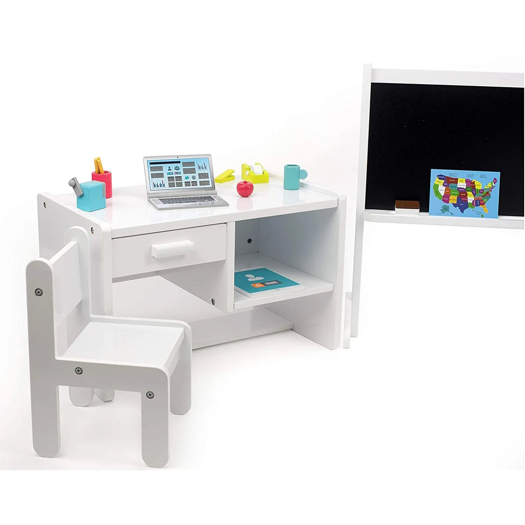 Classroom Playset with Desk and Chair for 18 Inch Dolls Q559