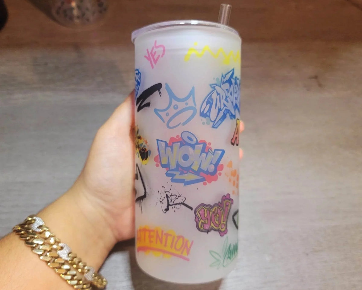 20 oz Beer Can Glass D60863