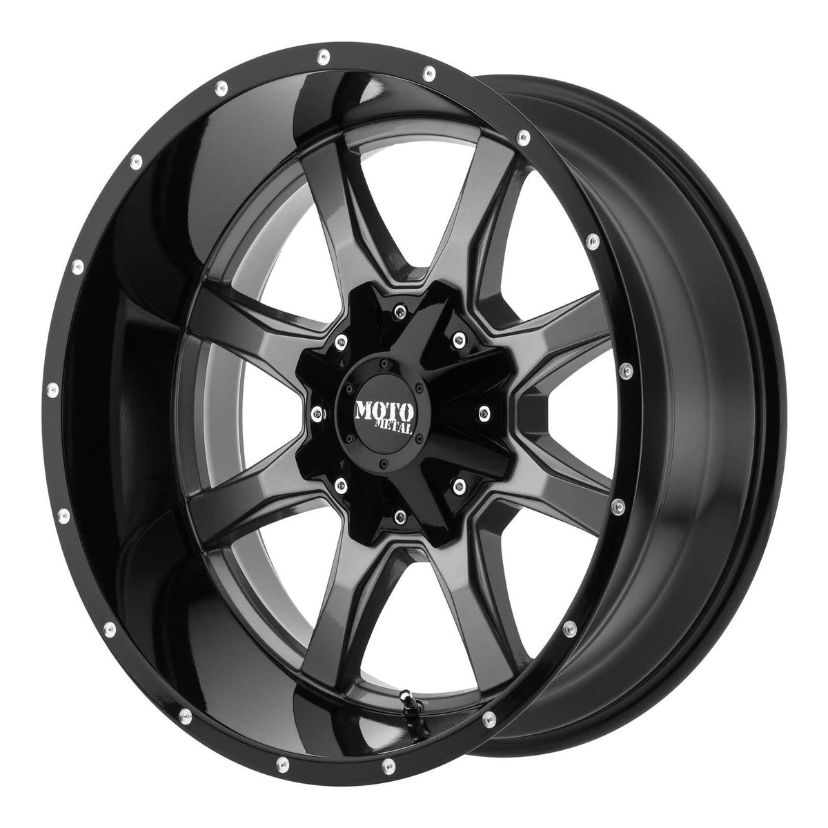 20x10 Gloss Gray Wheel Q9655