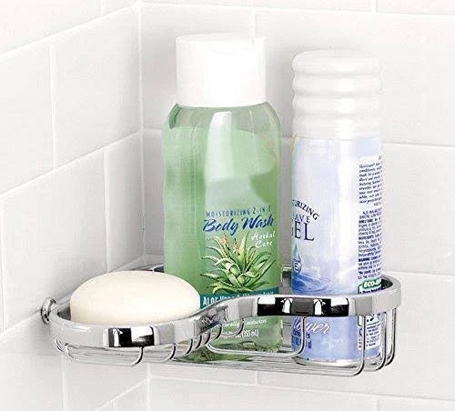 Satin Nickel Large Combination Corner Basket P98064