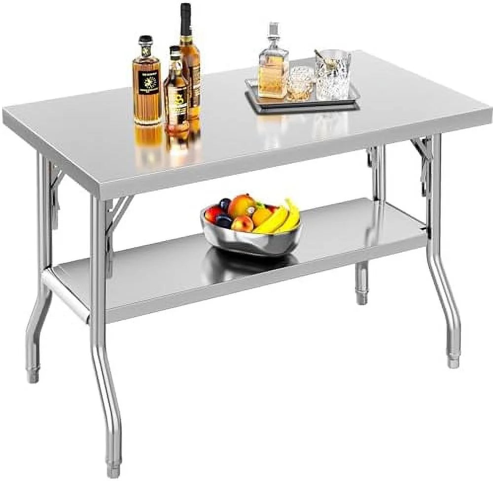 Stainless Steel Folding Table 48" X 24" V638977