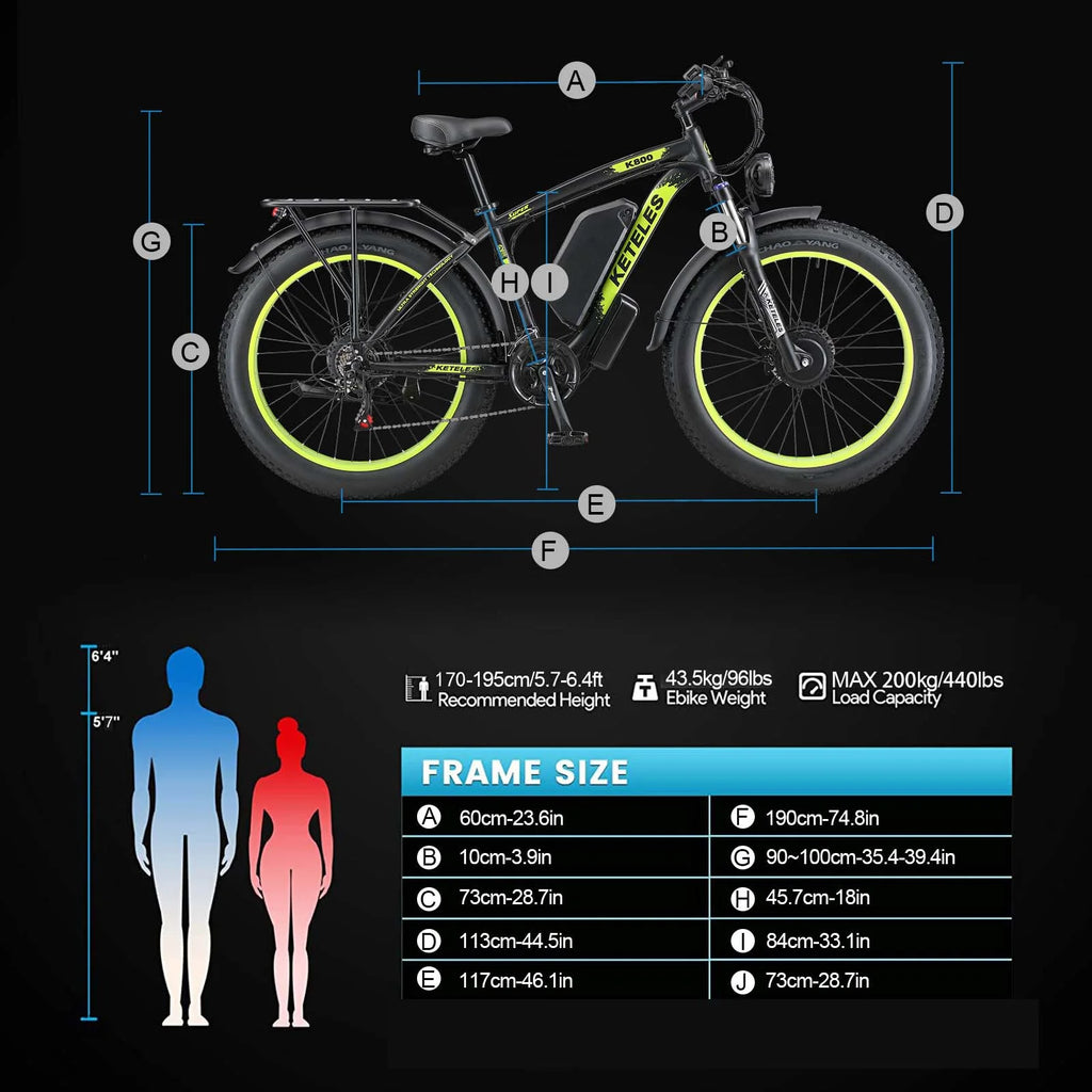 2000W 26" Fat Tire Electric Bike Z740