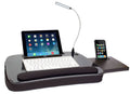 Memory Foam Lap Desk with USB Light Black Top A140965