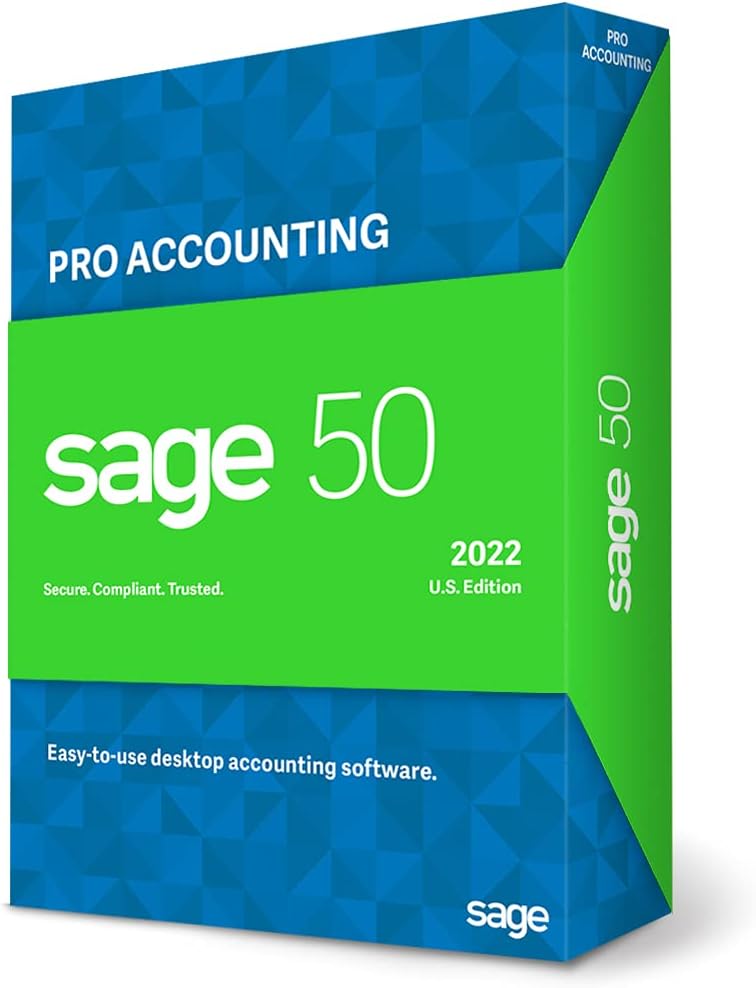 Sage 50 Pro Accounting 2022 U.S. Accounting Software P482067